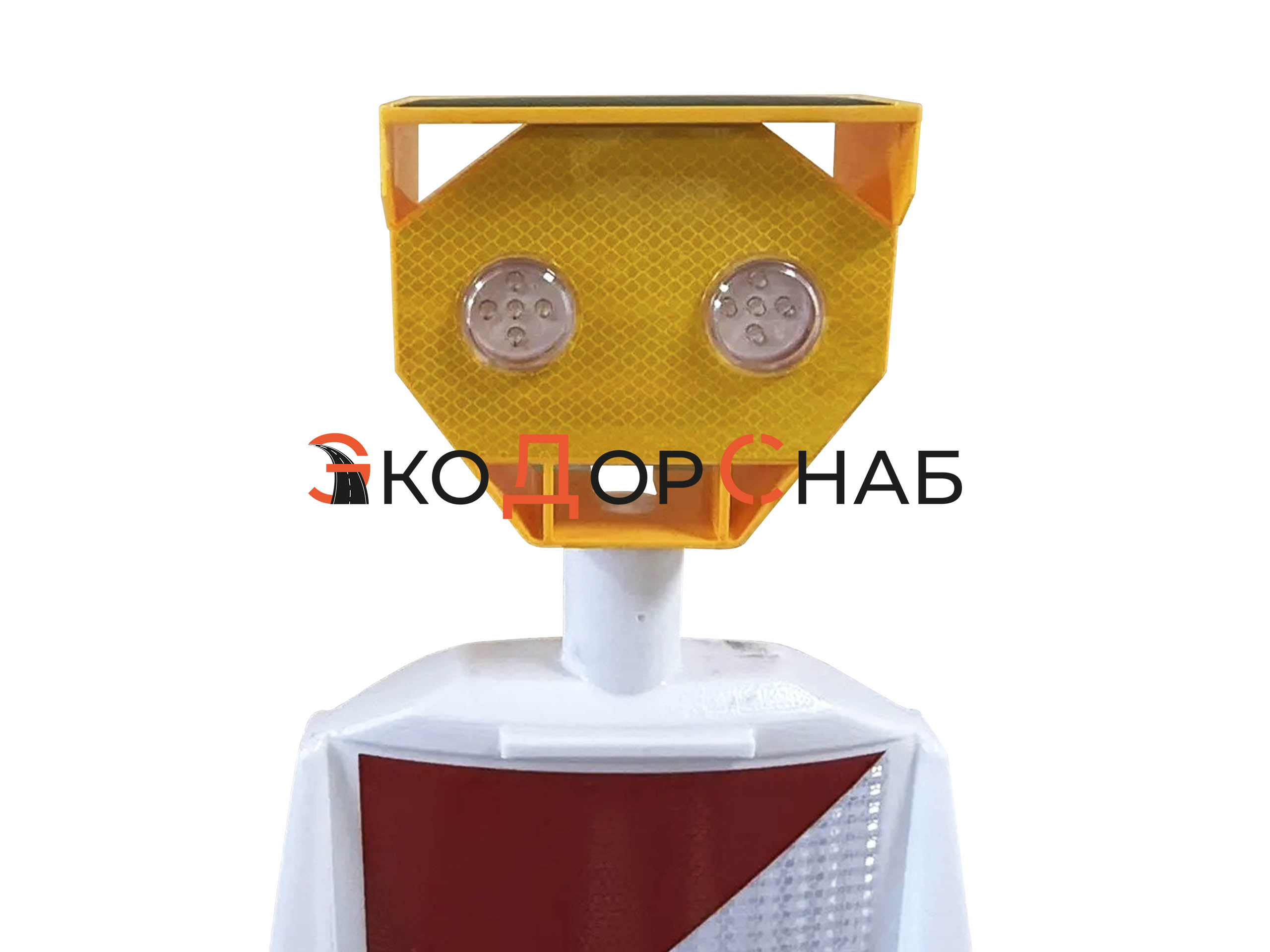 фФонарь сигнальный на солнечной батерее ФС-4.1 "Солар-157-Кошачий глаз" синхронный со световозвращателем КД-1